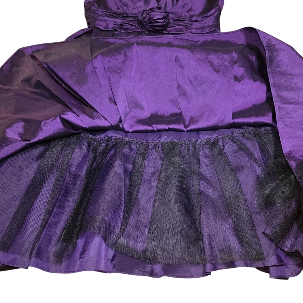 NWT Eliza J Purple Pleated Midi Formal Dress Size 14 Style EJ1M0422 Missy - Picture 14 of 15